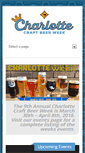 Mobile Screenshot of charlottecraftbeerweek.org